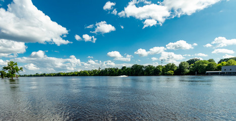 Water fun on the river