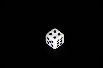 Dice on a black background.