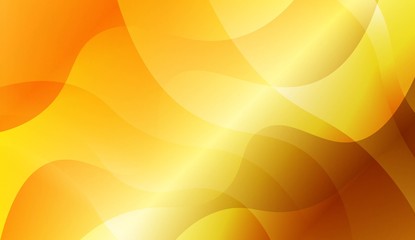 Abstract Gold Waves. Futuristic Technology Style Background. For Business Presentation Wallpaper, Flyer, Cover. Vector Illustration with Color Gradient.