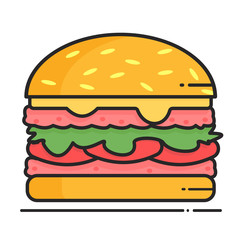 Hamburger with double meat