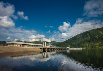 Main Gas Station on the Yenisei River Russia
