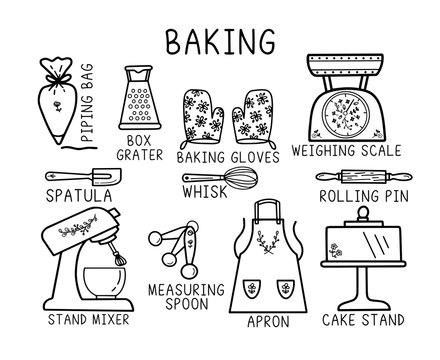 Cute Baking theme design. Could be used as stickers, decal, t-shirt printing etc