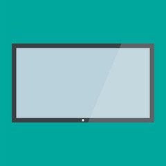 Vector HD TV. Lcd tv display screen