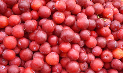 plum many red closeup whole