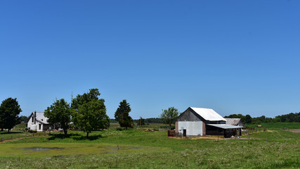 Plakat rural farm landscape