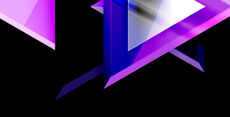 Dynamic triangle composition abstract background
