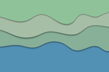 Ripped paper like a wave. Vector of ripped paper. The paper was ripped background.