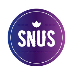 Vector logo of snuff and chewing tobacco