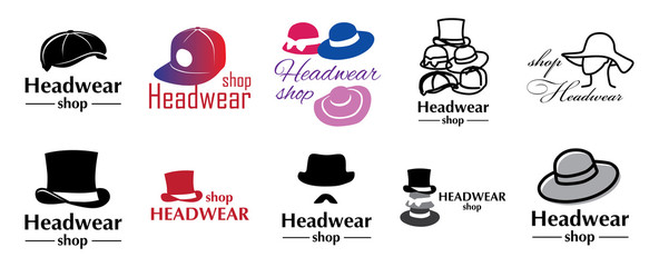 vector logo for store hats and caps