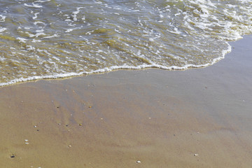 water on the beach