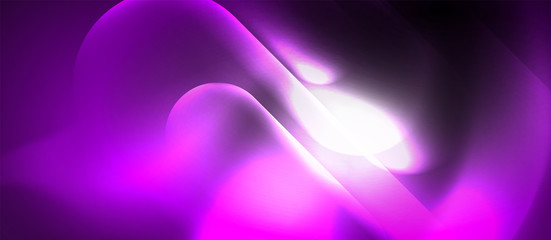 Neon glowing techno lines, hi-tech futuristic abstract background template