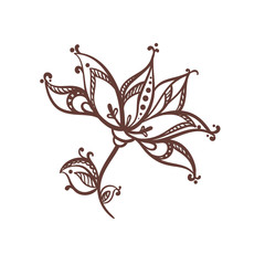 mehndi template illustration