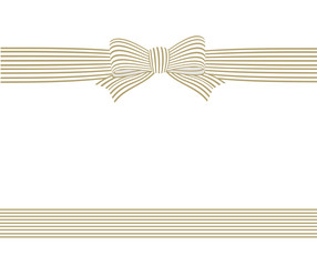 ストライプ柄のリボンのフレーム