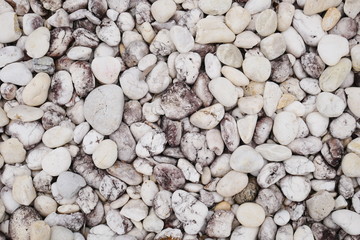 white stone background, white pebble beach stone