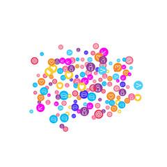 Social media marketing, Communication concept.