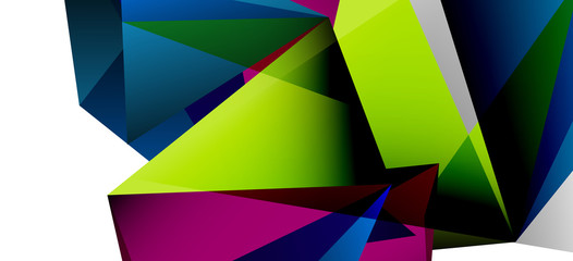 Triangle geometric background in trendy style on light background. Retro vector illustration. Colorful bright. Trendy modern style. Vector business illustration.