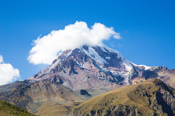Amazing mountain landscape in Georgia on sunny summer day.