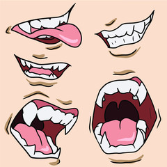 set of lips