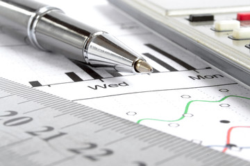 Graph, ruler and calculator