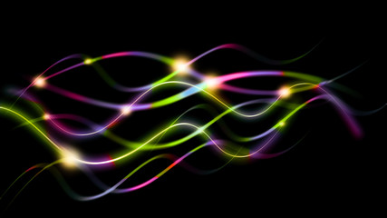 Abstract colored background, abstract lines twisting into beautiful bends