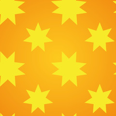 bright red star with a yellow background