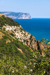 Landscape of the sea coast in a Crimea. Aya Cape