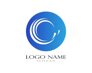Fototapeta premium Water Wave symbol and icon Logo Template vector