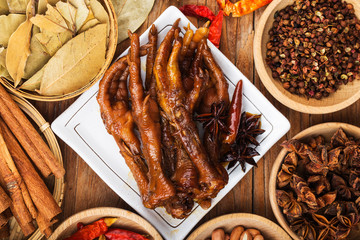 halogen chicken leg，Spiced chicken feet