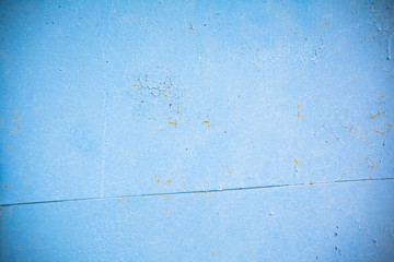 background texture old blue metal wall with rust