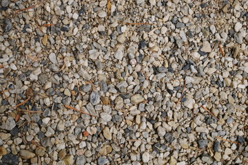 dirty gravel background, texture of small stone
