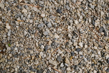 dirty gravel background, texture of small stone