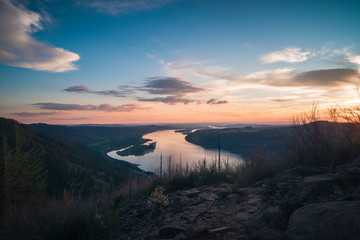 Columbia River Gorge sunset views, Oregon