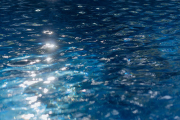 Glare of water in the pool