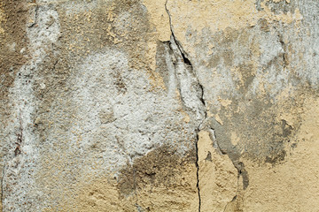 Old grunge textures wall with crack. Perfect background with space.