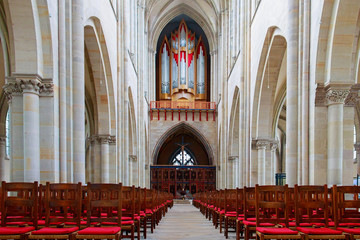the interior of the Magdeburg cathedral in Hamburg