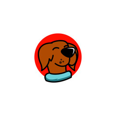 Cute Dog Logo Design Stock Vectors