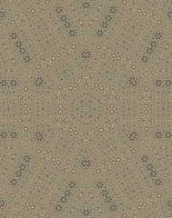 Abstract ornate psychedelic seamless pattern. Black and white grunge texture.