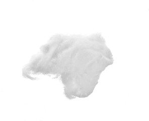 cotton wool on a white background