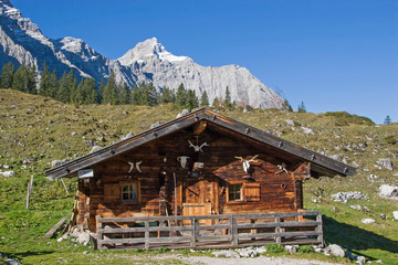 Fototapeta na wymiar Ladizalm im Karwendelgebirge in Tirol