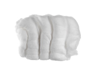 cotton wool on a white background