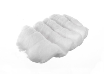 cotton wool on a white background