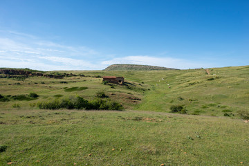 Valdelinares mountains in summer a sunny day