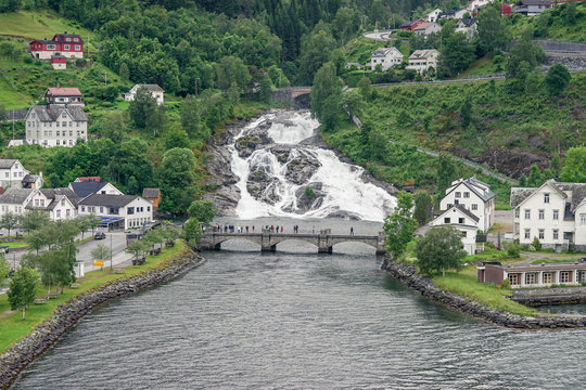 In Hellesylt am Sunnylvsfjord, Norwegen