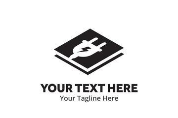 simple electrical logo creative design in flat style with color . electricity logo creative design for identity and business