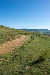 Valdelinares mountains in summer a sunny day