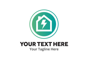 simple electrical logo creative design in flat style with color . electricity logo creative design for identity and business