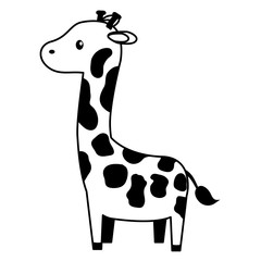 giraffe toy on white background