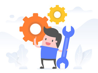 Execution, Implementation. Business Concept Illustration.