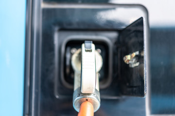 electric bus charging in station