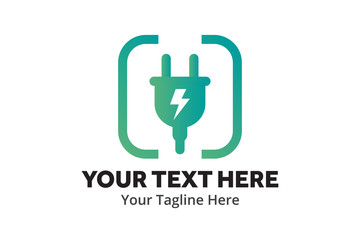 simple electrical logo creative design in flat style with color . electricity logo creative design for identity and business